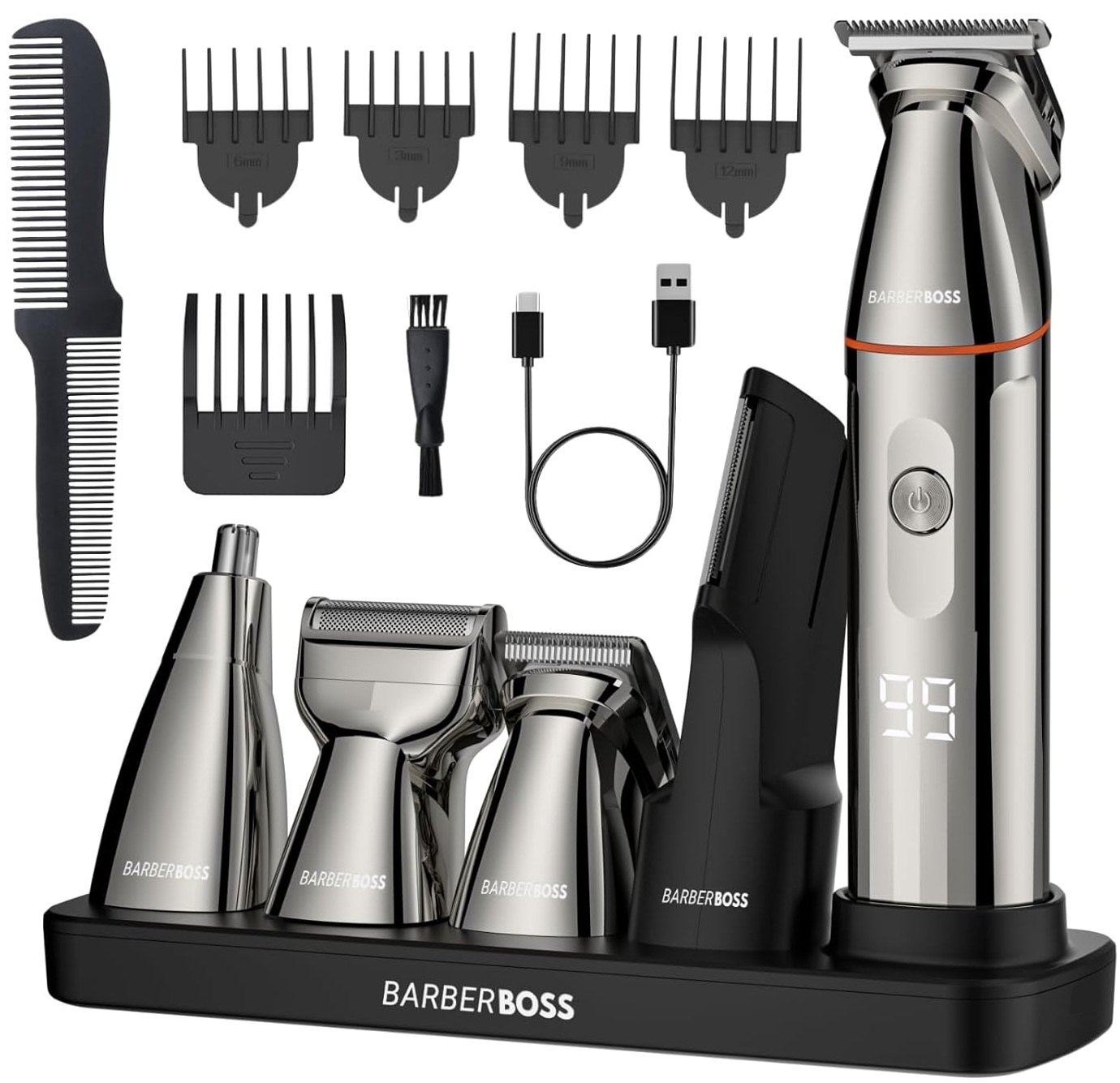 Barberboss QR-6010 Zastřihovač Vousů Bezdrátový