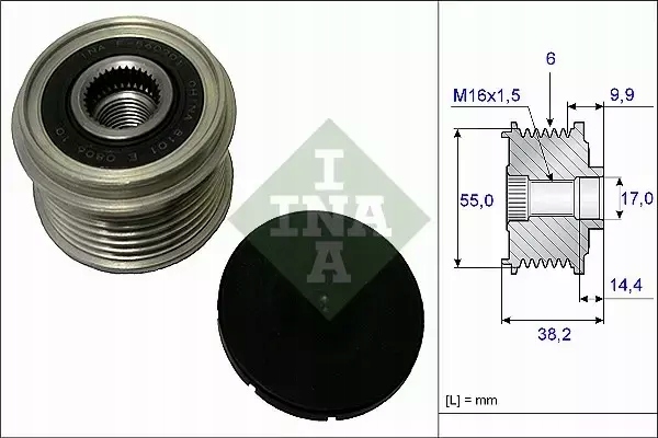 INA SPRZĘGŁO ALTERNATORA 535 0216 10 Producent części Schaeffler INA