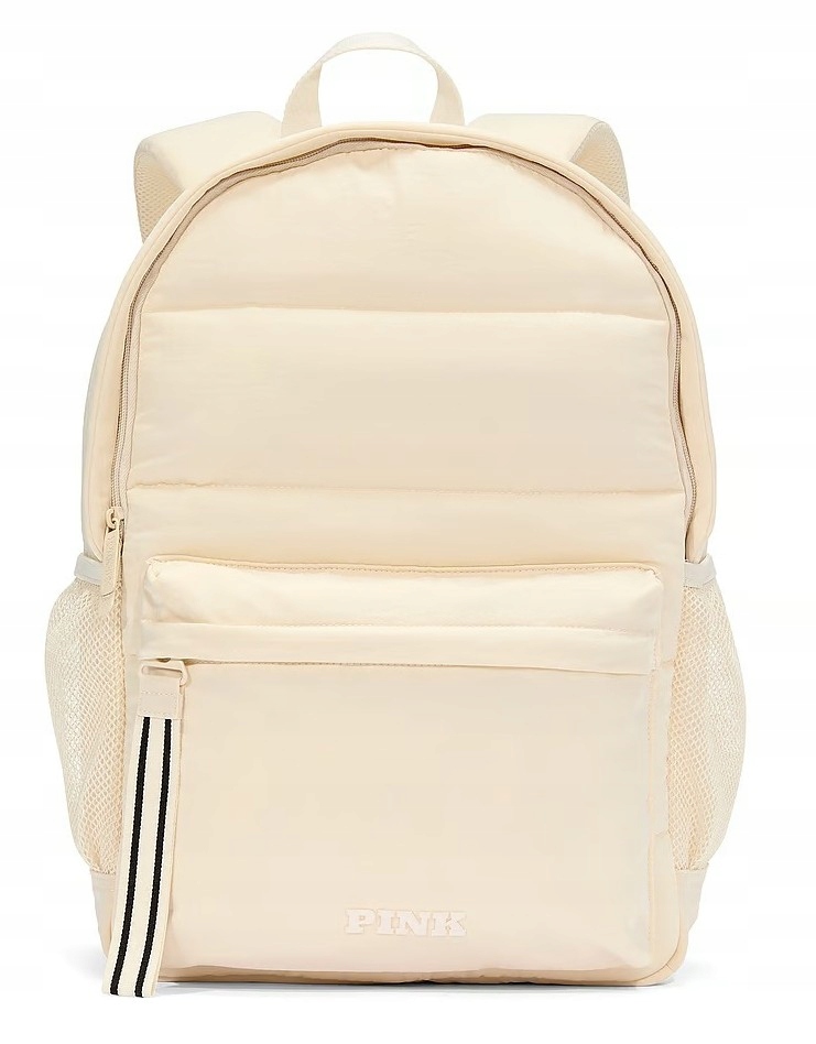 Velký batoh Victoria's Secret Pink prošívaný mušličkový, bílý, 21 l