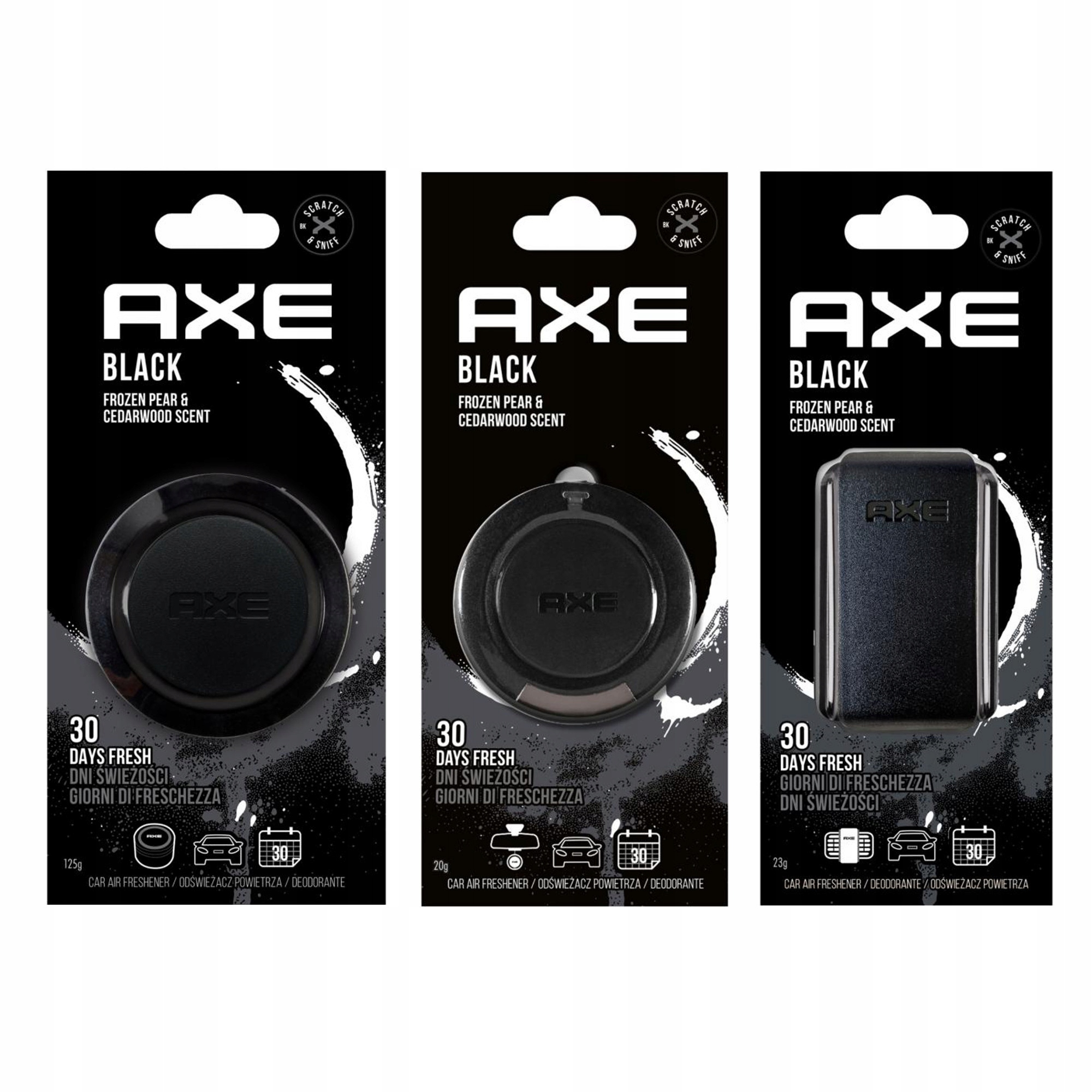 

Axe Black Zestaw 3 Zapachów Do Auta