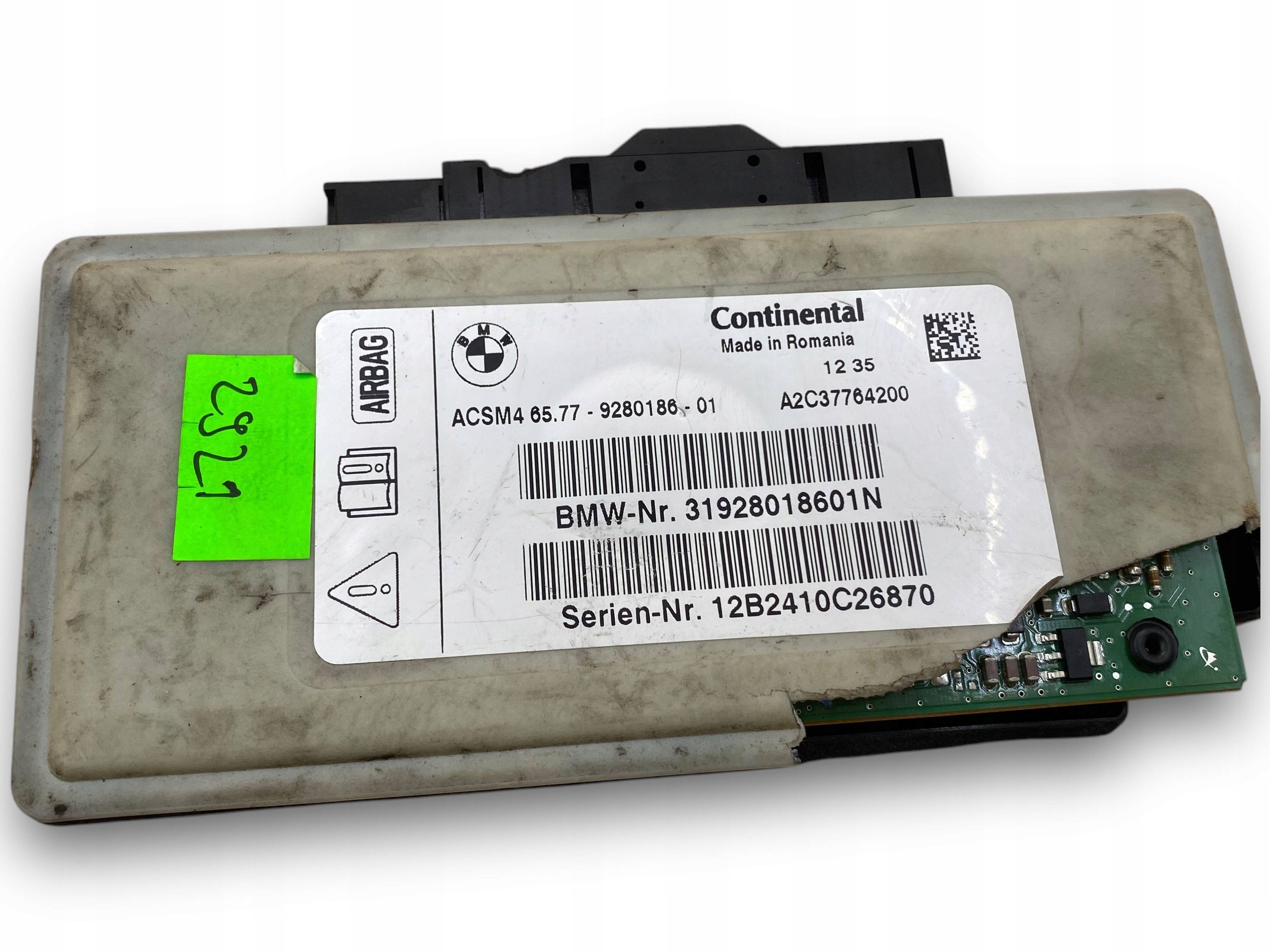 BMW 3 F30 F31 SENSOR airbag A2C37764200 $J
