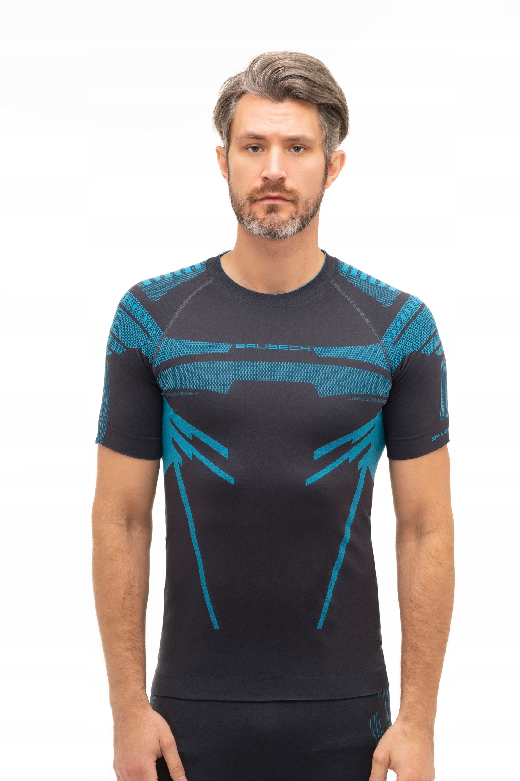 BRUBECK DRY MEN SPORTOWY T-SHIRT DO FITNESSU -L Kolekcja DRY | oddychająca odzież sportowa