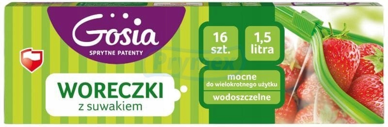 

Woreczki 1,5L z Suwakiem Wodoszczelne Gosia 16szt