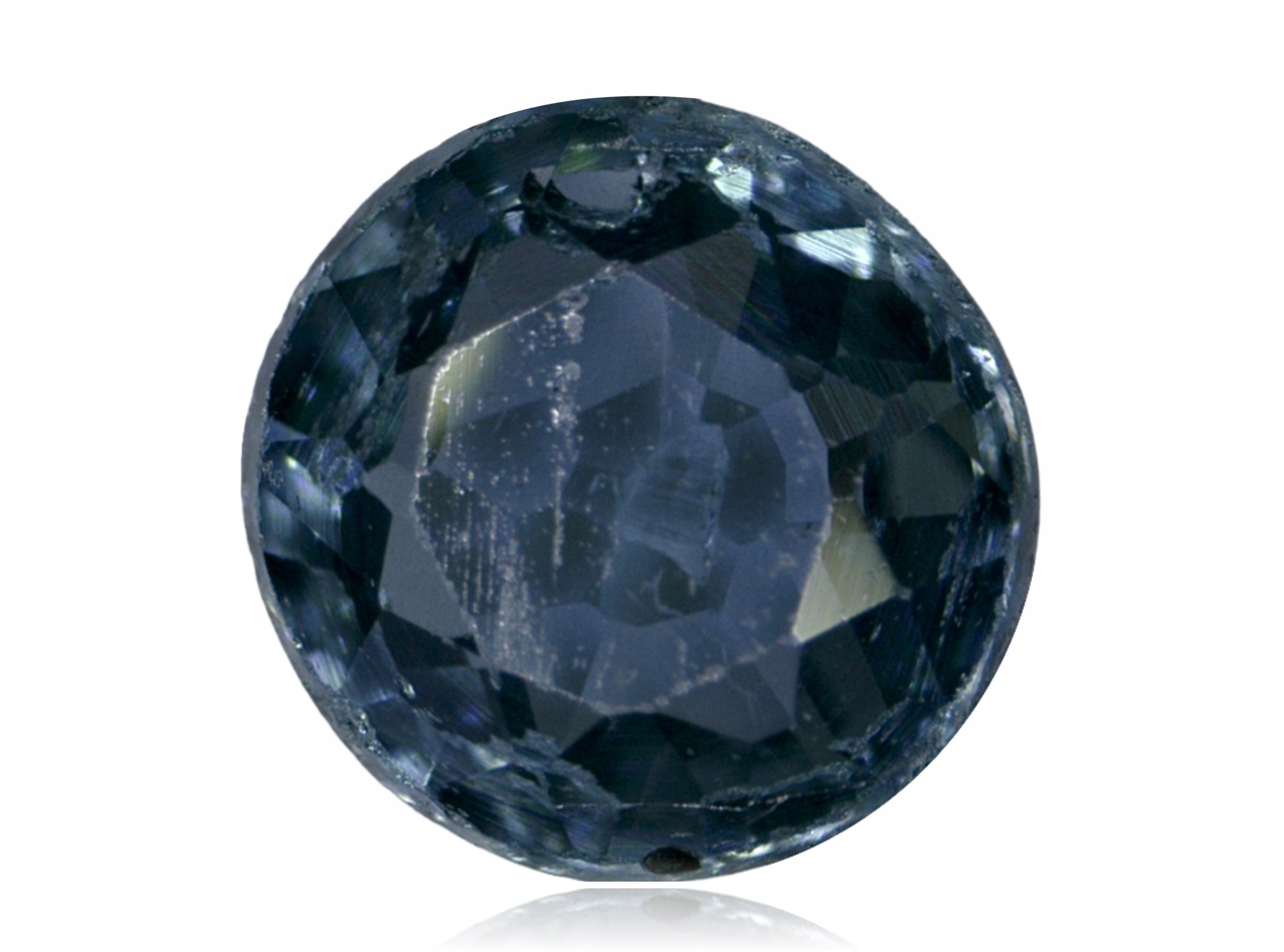 Safír 0.16ct Modrý Kulatý eCertifikát Wbd