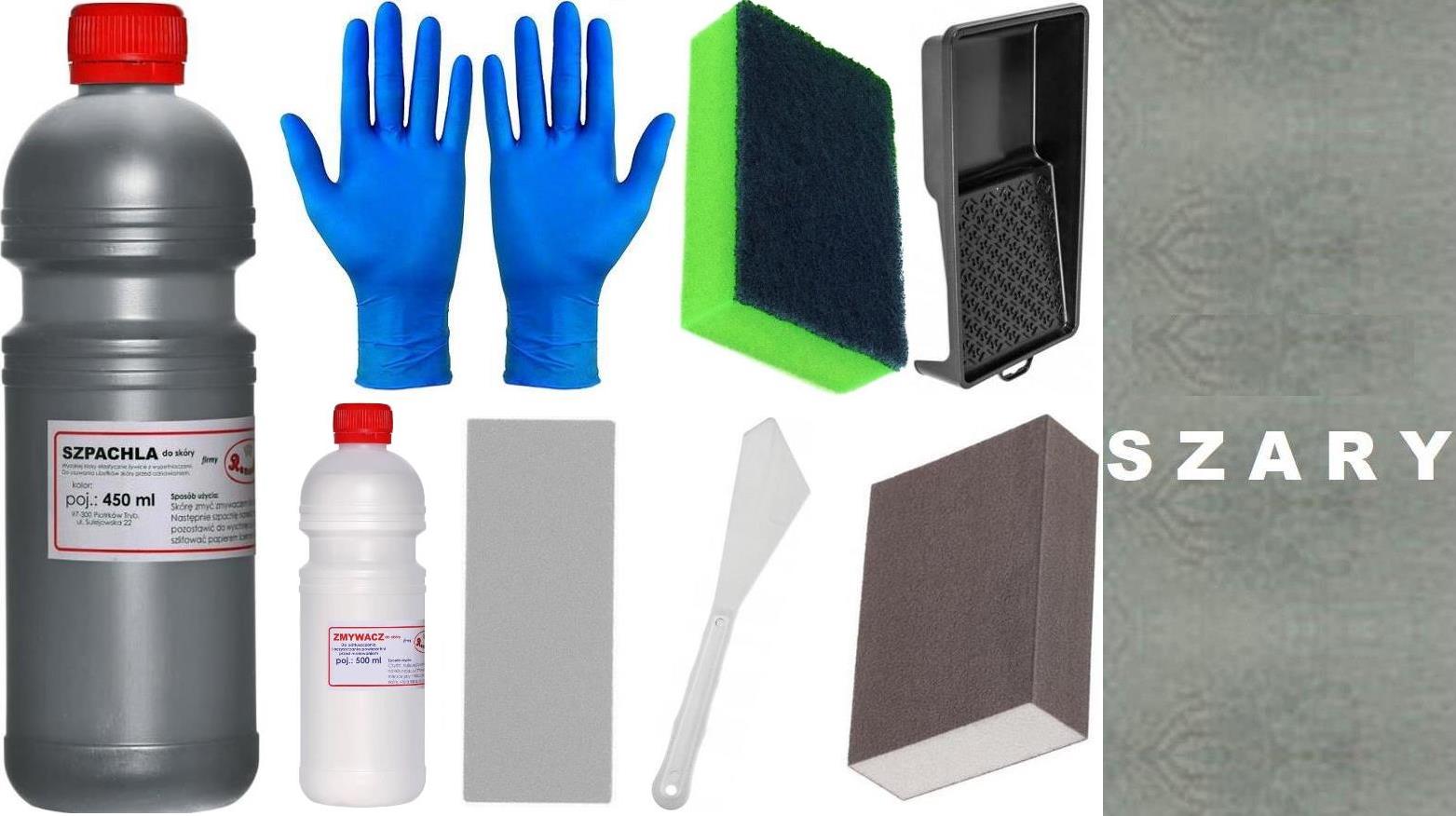 Renoskór Šedá Tekutá Kůže Opravná Sada Na Poškrábání Kůže Lepidlo Kit