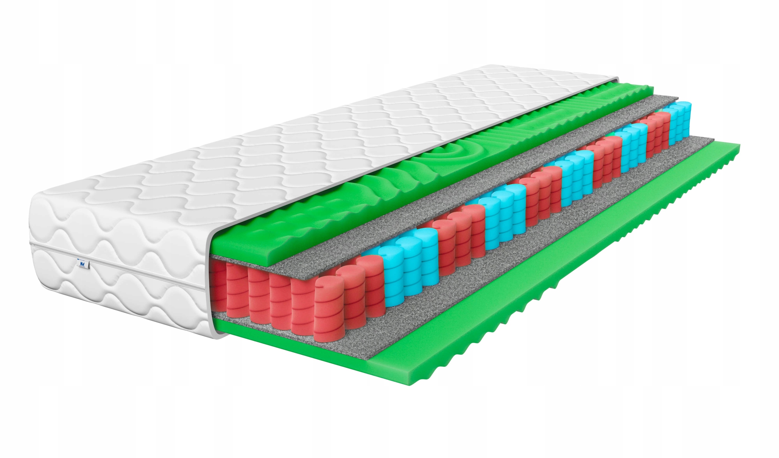 Taštičková matrace 180x200 masážní 21 cm s potahem HyperElastic Massage H3