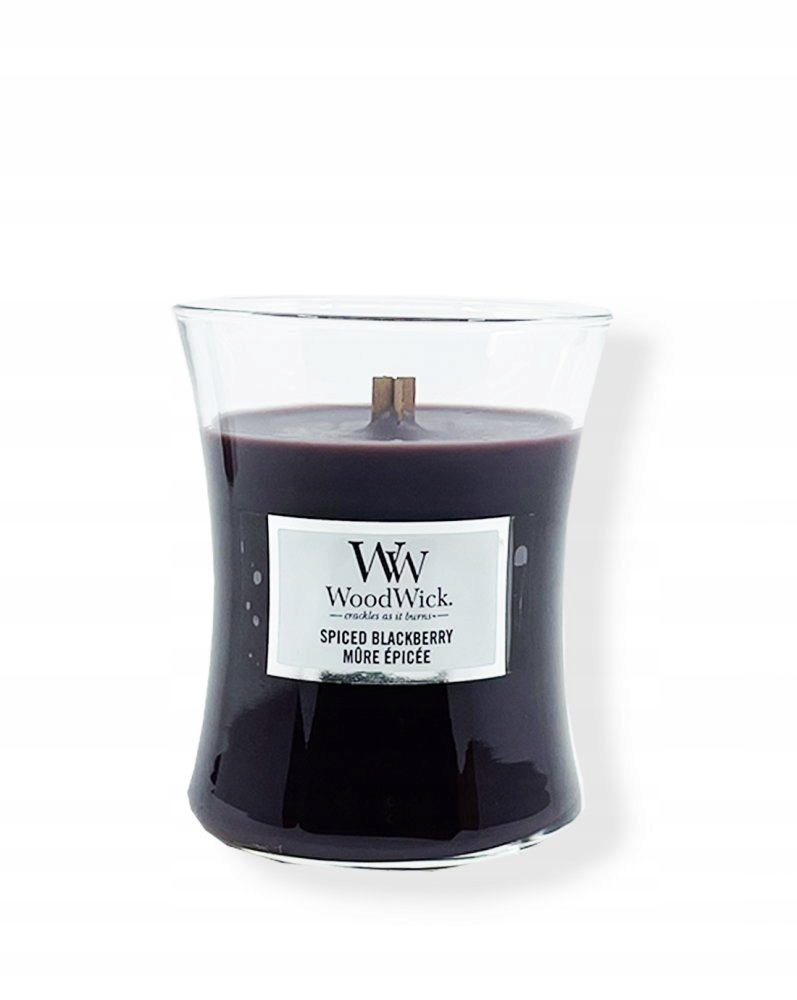 WoodWick Hourglass Candle Spiced Blackberry - Scented Candle in