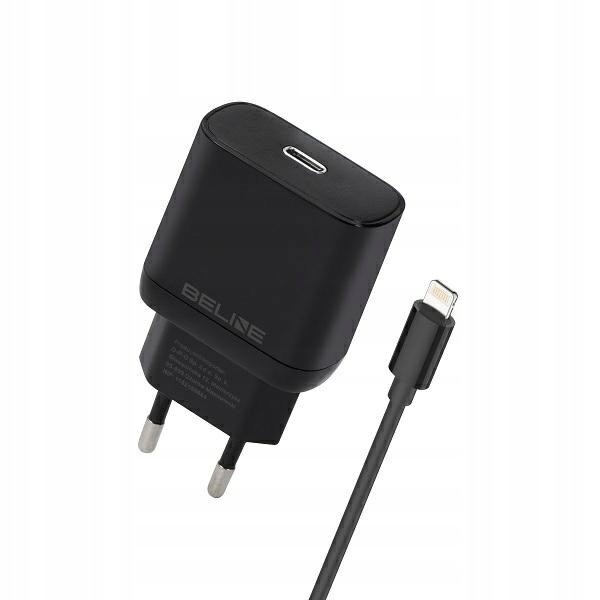 Beline Ład. siec. 1x Usb-c 30W kabellightning czarna /black Pd 3.0 BLNCB3