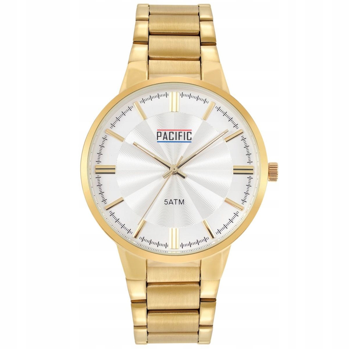 Zlaté pánské hodinky s náramkem Pacific X0060-04
