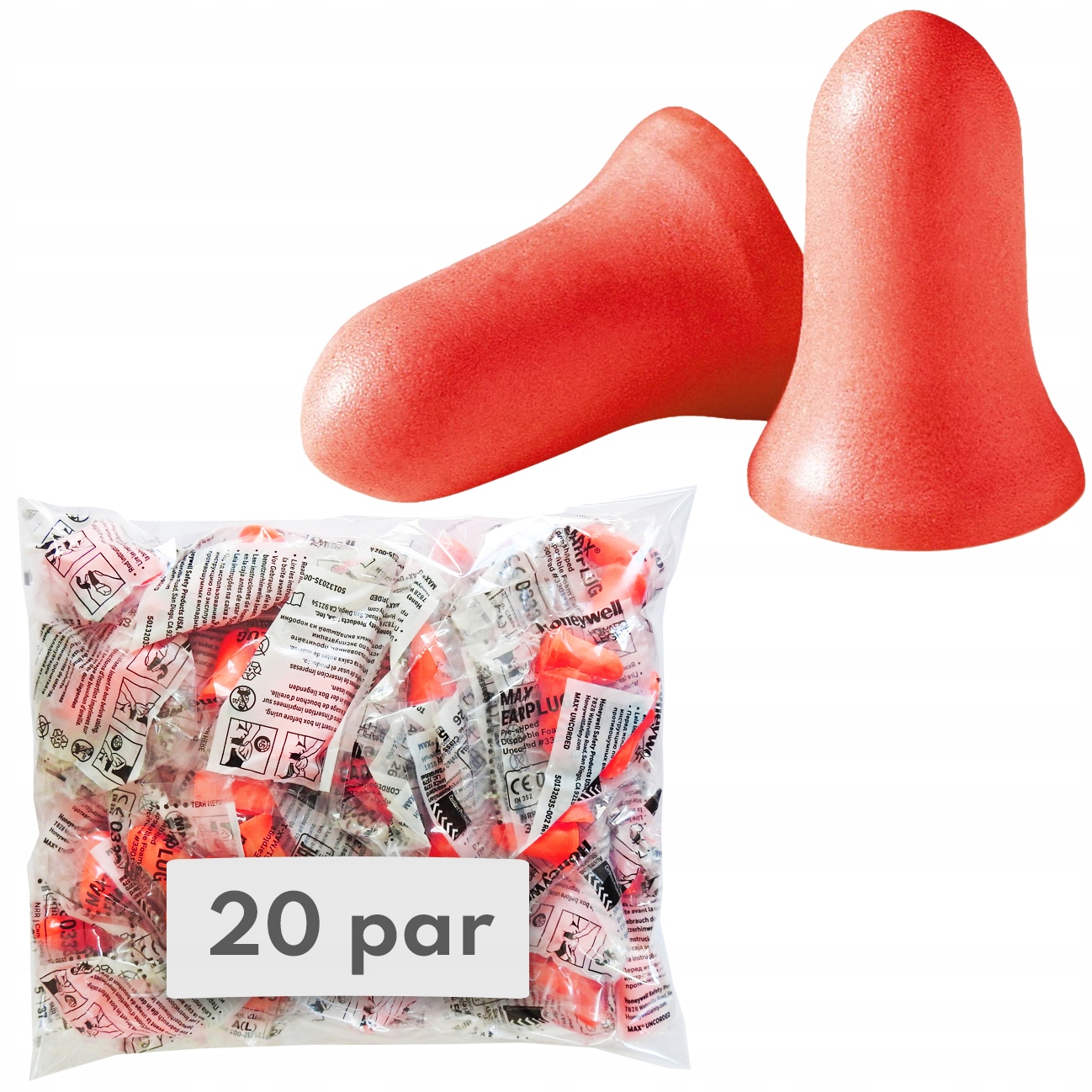 

Zatyczki Stopery do uszu Honeywell Max 20 par