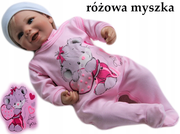 

Śpiochy śpioszki kaftanik 62 rozpinane bawełniane