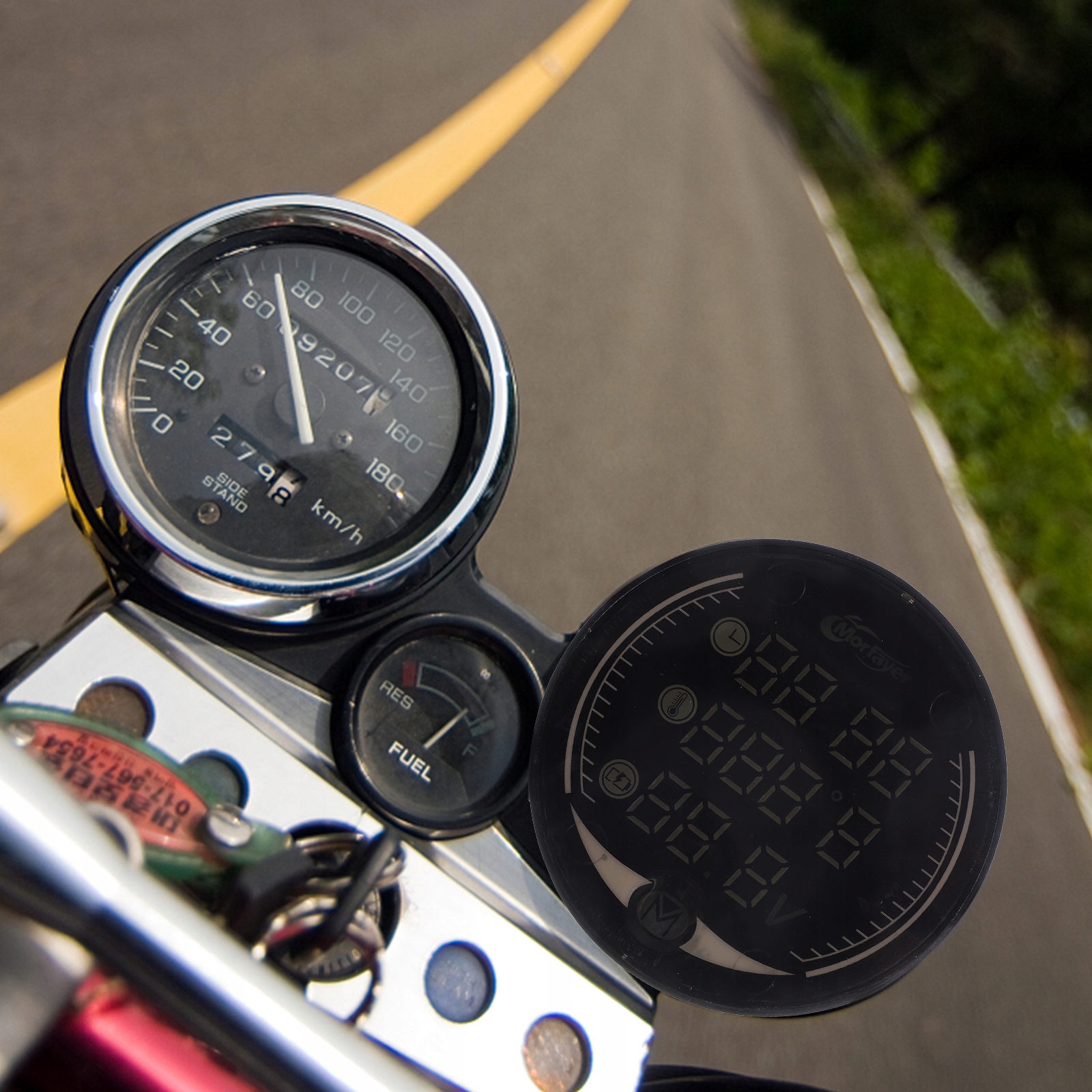 Termometr cyfrowy Woltomierz LCD „trzy w jednym”. Rodzaj inny