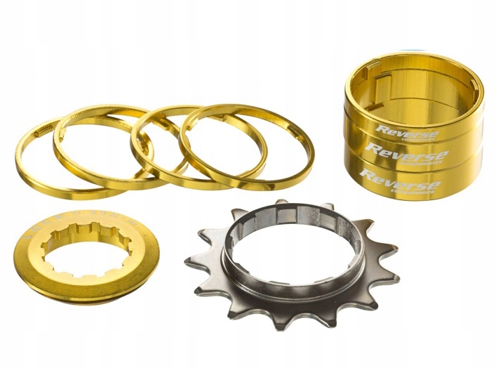Adaptér Reduktoru Místo Kazety Reverse Single Speed Kit 13T Zlatý