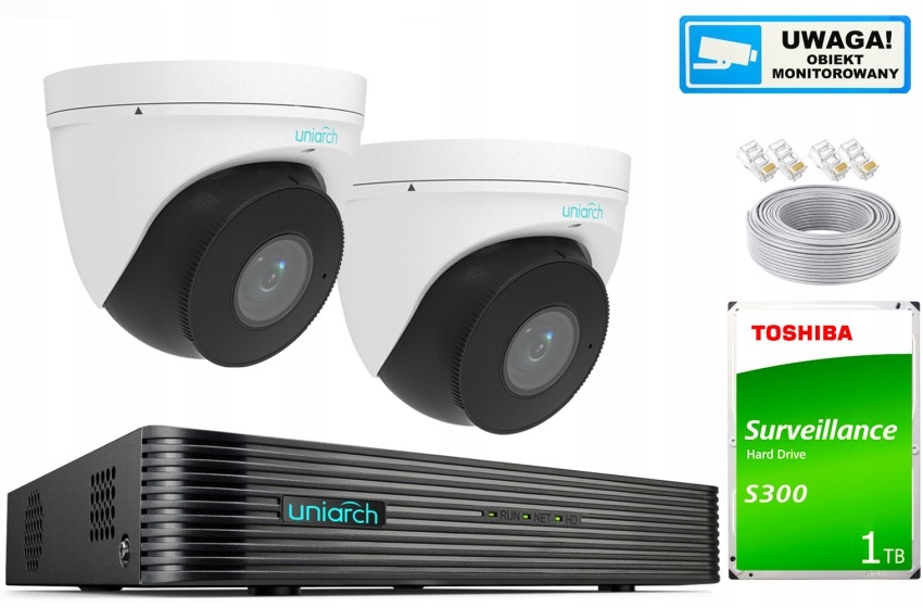 Sada na monitorovanie domu firma Ip kamera 2x IPC-T314-APKZ 4MPx Ir 30 m