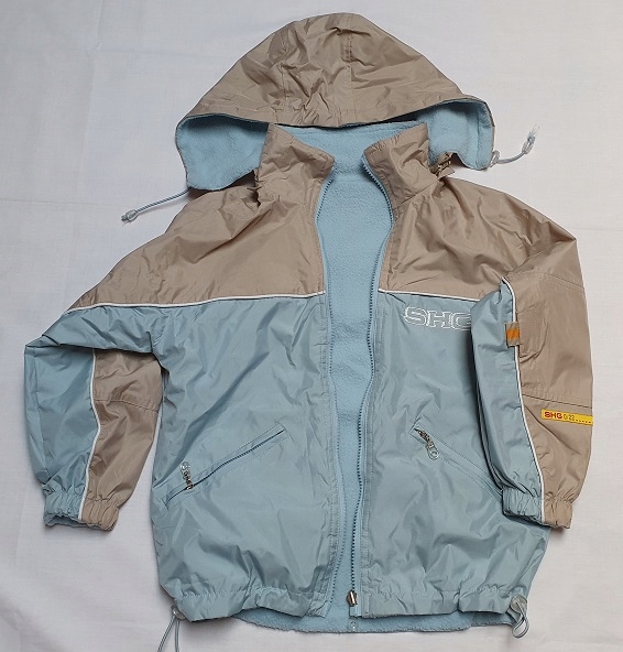 Kurtka ciepła dziecięca dwustronna 8-10 lat polar