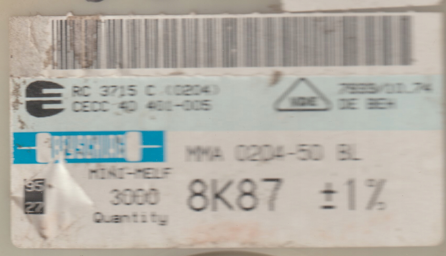 [100szt] 8K87 1% 50ppm rezystor Smd minimelf MMA0204 Beyschlag low noise