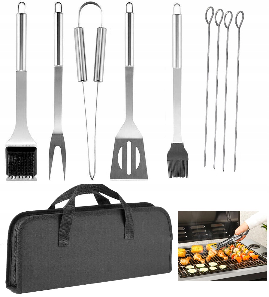 ZESTAW AKCESORIA PRZYBORY DO GRILLA + ETUI EAN (GTIN) 5906716917456
