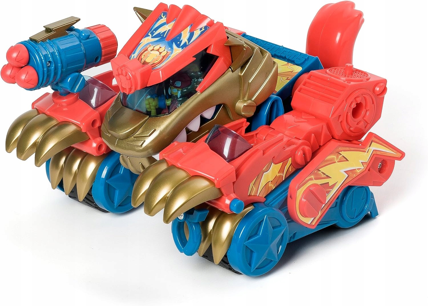 SUPERTHINGS Robot WildTiger TigerBot plus dwie figurki Transformer czerwony Typ zestaw