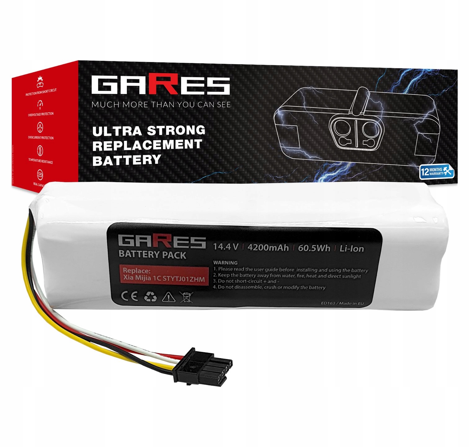 Baterie Akumulátor pro Xiaomi Mop 1C Mijia 1C STYTJ01ZHM 4,2Ah 14,4V