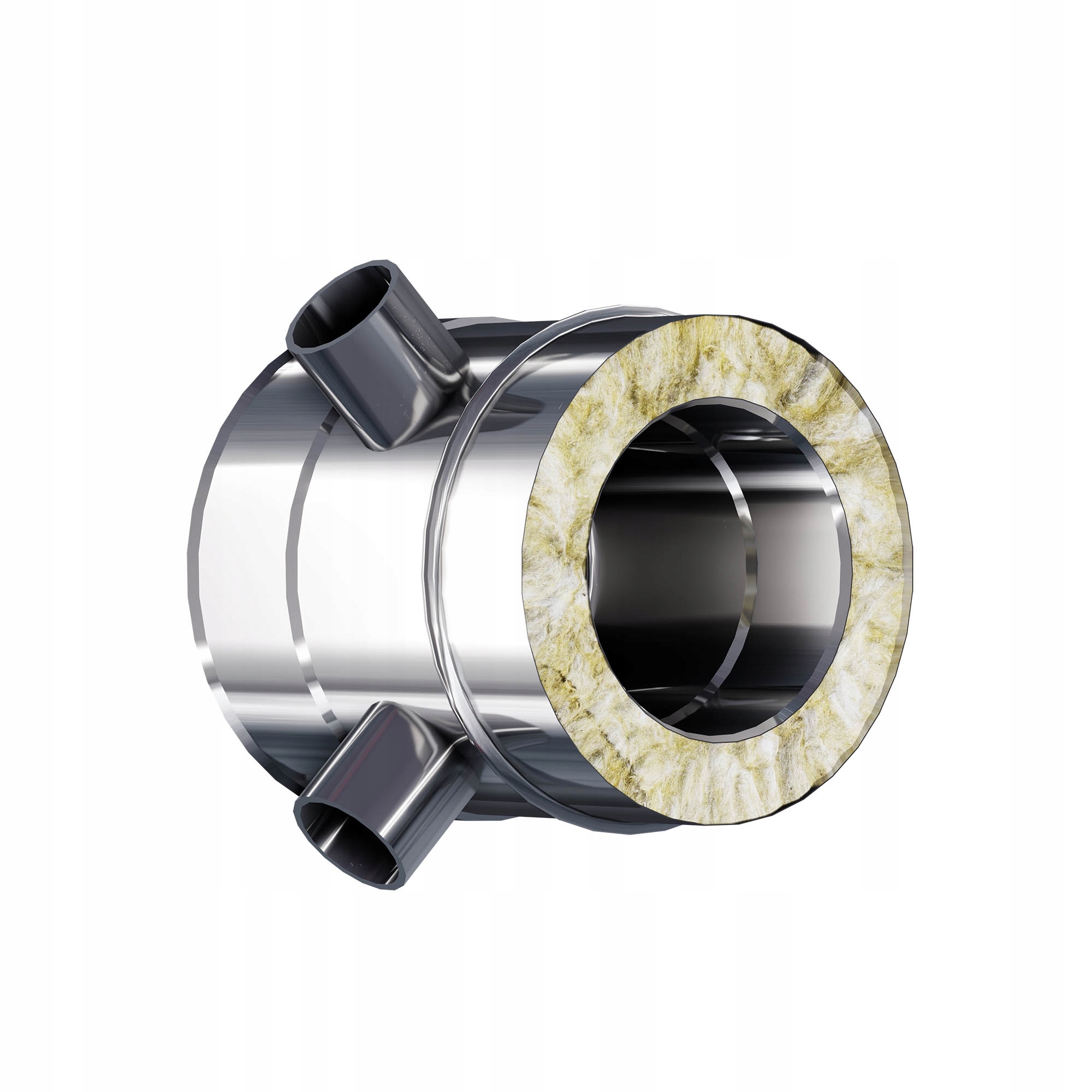 Kzd Trubka s měřícím otvorem M64x4 fi 200 0,25 m 0,8 mm komín