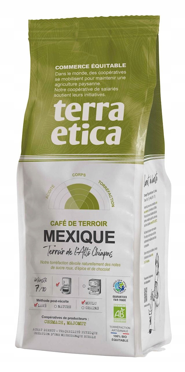 Mletá Káva Arabica 100 % Mexiko Fair Trade Bio 250 g Terra Etica