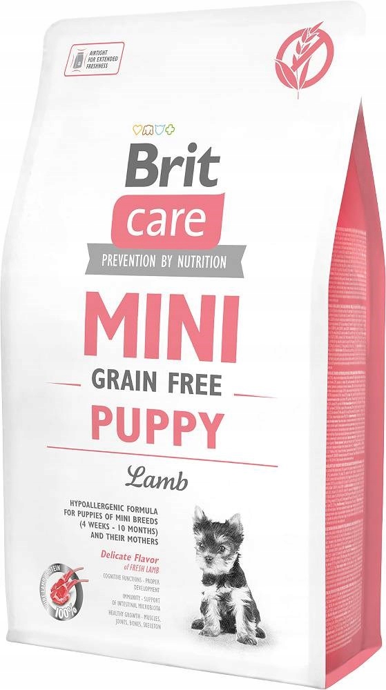 Levně Brit Care Mini Grain-Free Puppy Lamb – suché krmivo pro psy – 7 kg
