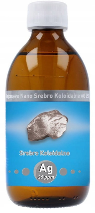 

Niejonowe Nano Srebro koloidalne Ag 25 Ppm 300 ml