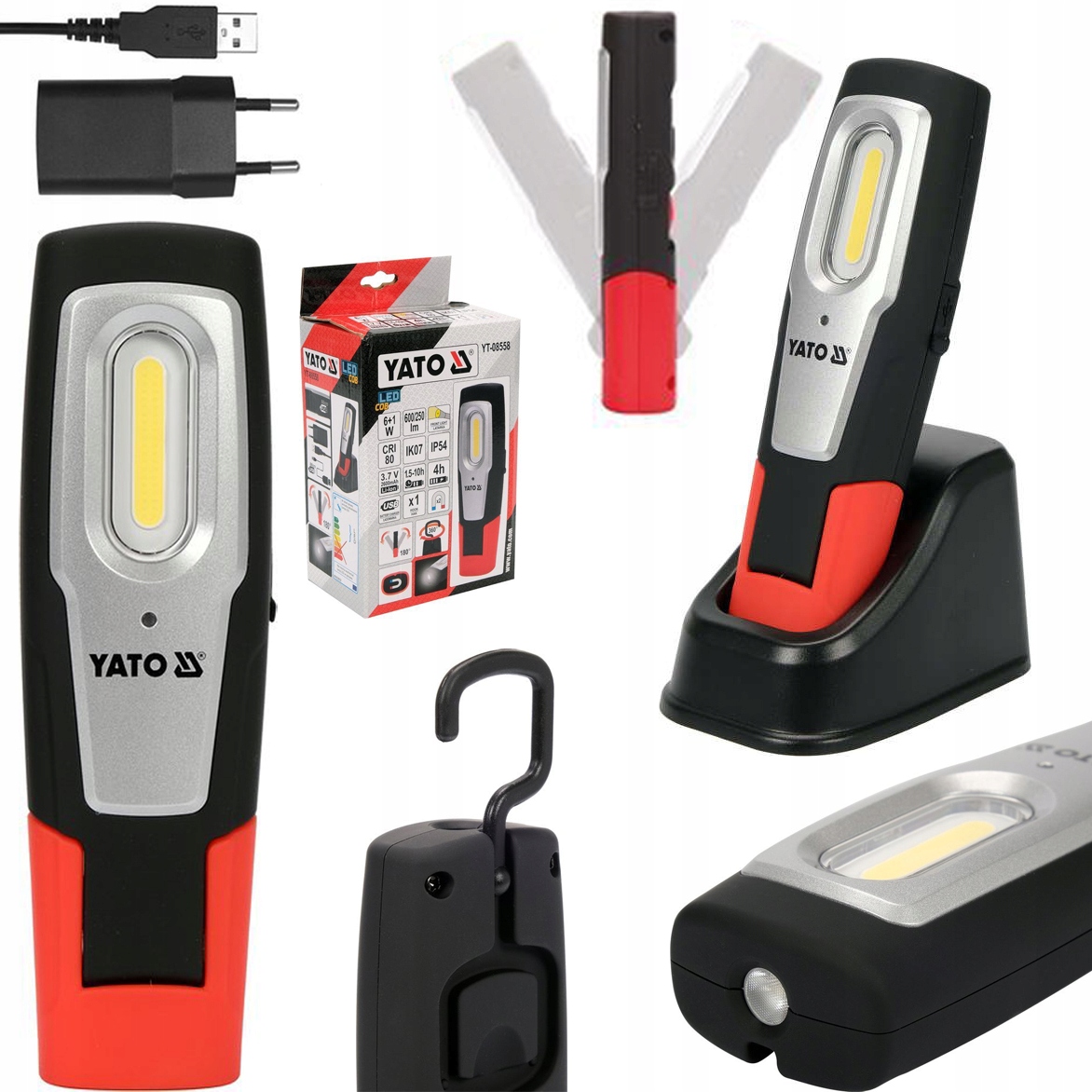 

Yato Lampa Warsztatowa Led z Bazą Ładującą 600lm