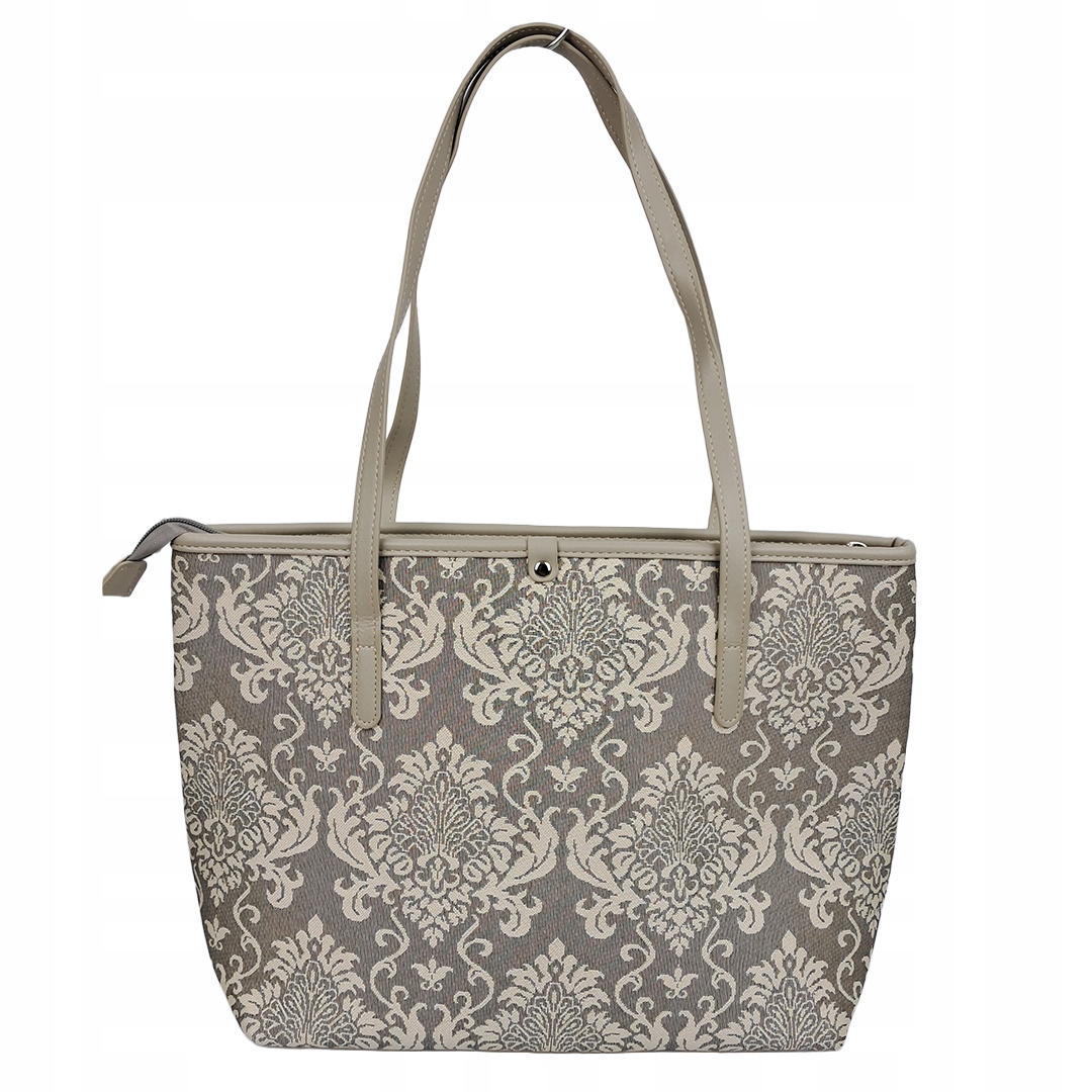 Taška látka gobelín vzor Orient šedá