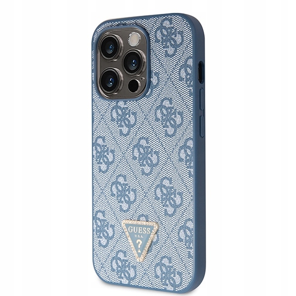 Guess Pokrowiec Do Iphone 15 Pro 6.1 Hardcase Crossbody Z Metalowym Logo
