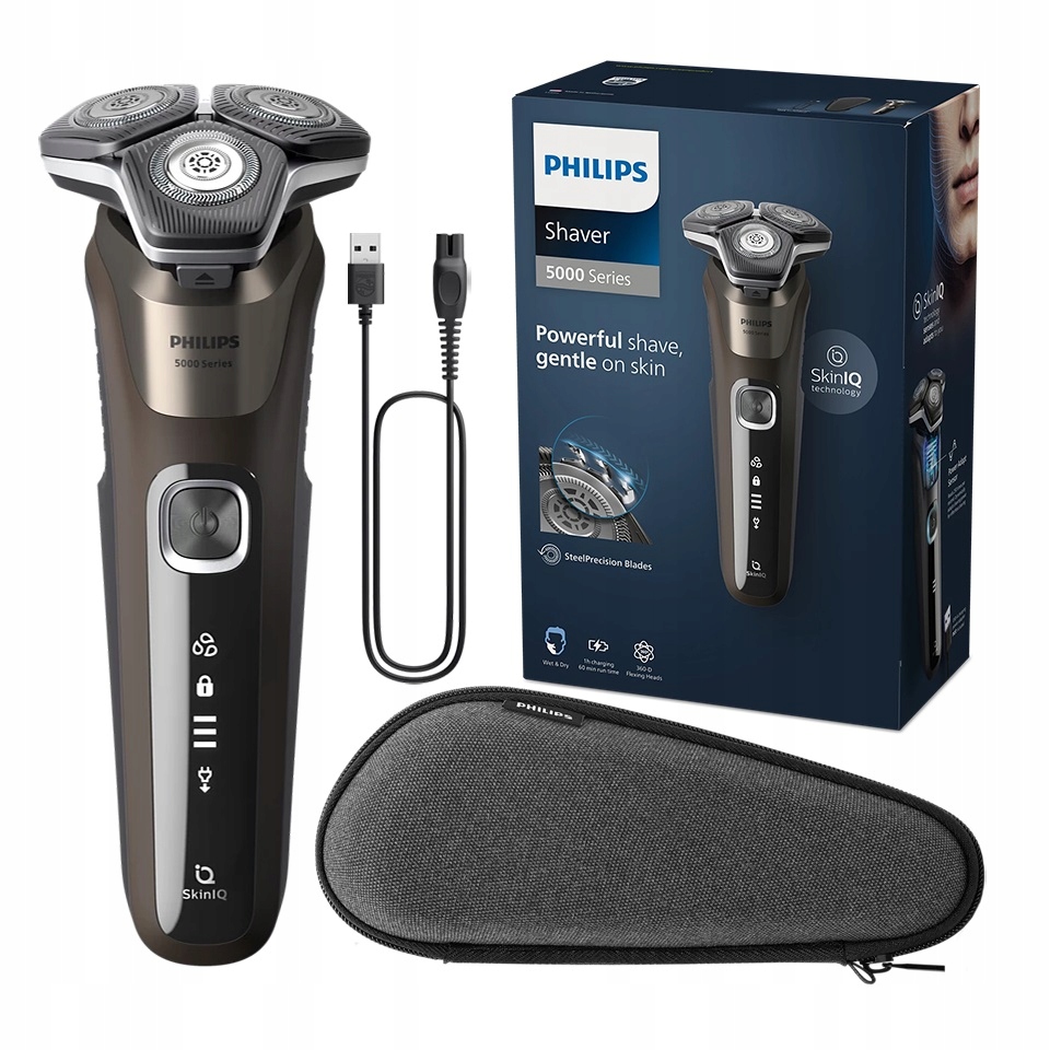Golarka elektryczna męska do golenia na sucho i mokro Philips 5000 S5886/30