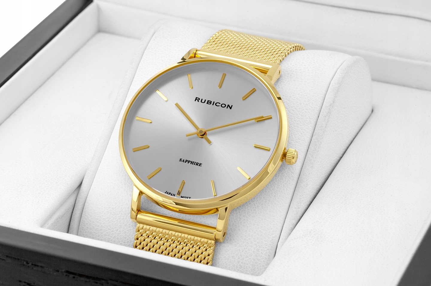 Dámské hodinky Rubicon na náramku RNBD76 zlaté/stříbrné s obalem