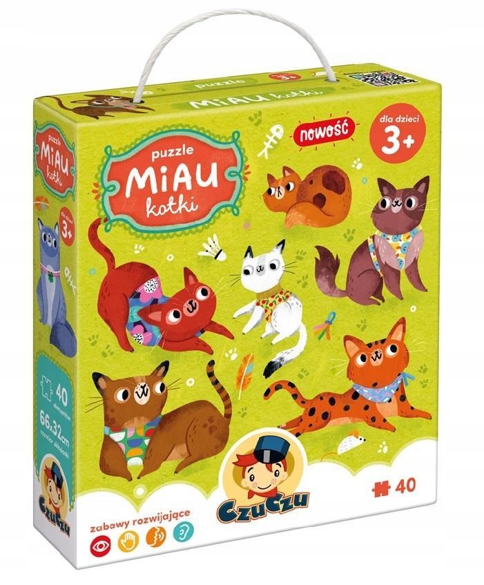 

Czuczu Puzzle Miau Kotki 40el. Dla Dzieci 3+