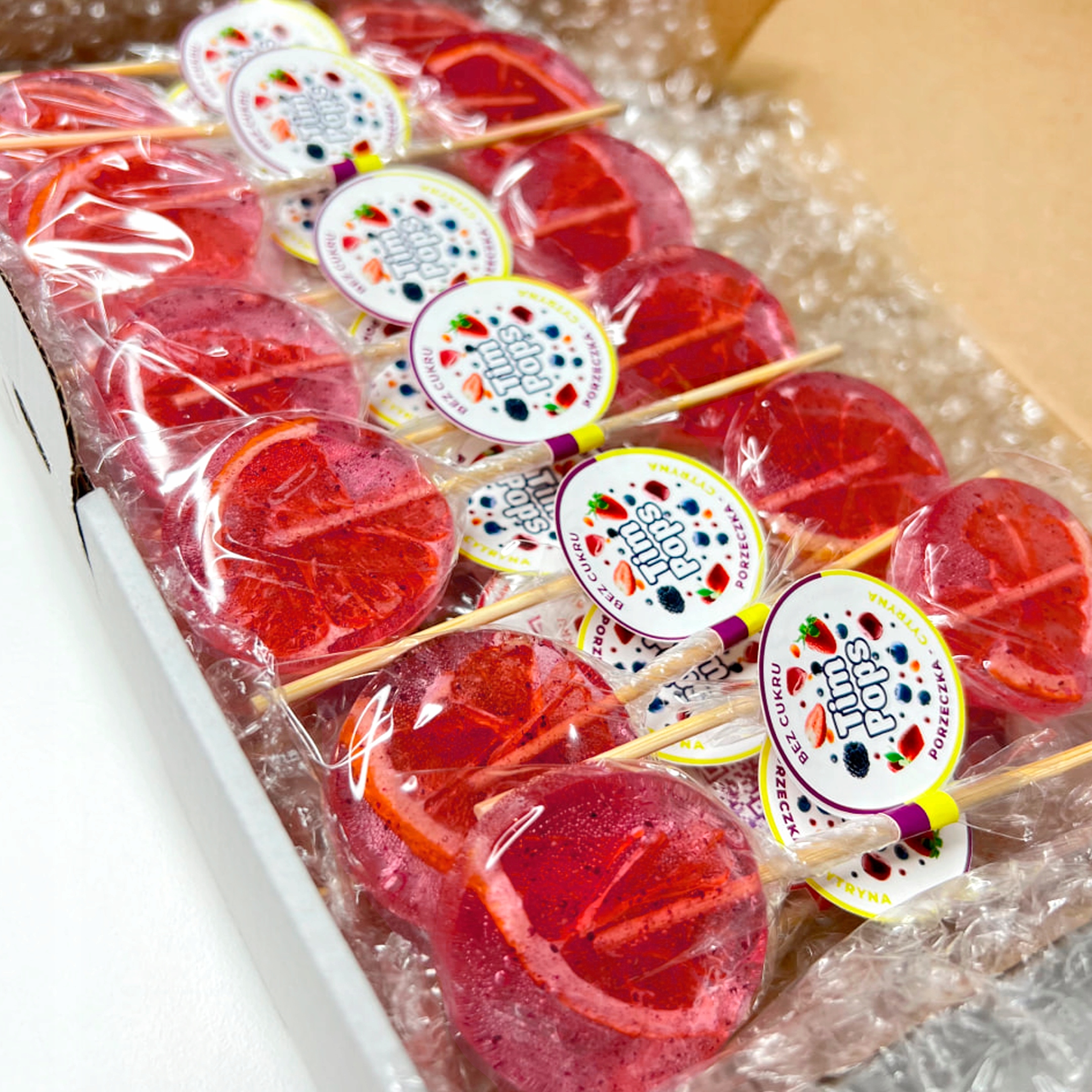 Sada 25 lízátek TimPops (bez cukru) – Rybíz – Citron – Na Vánoce