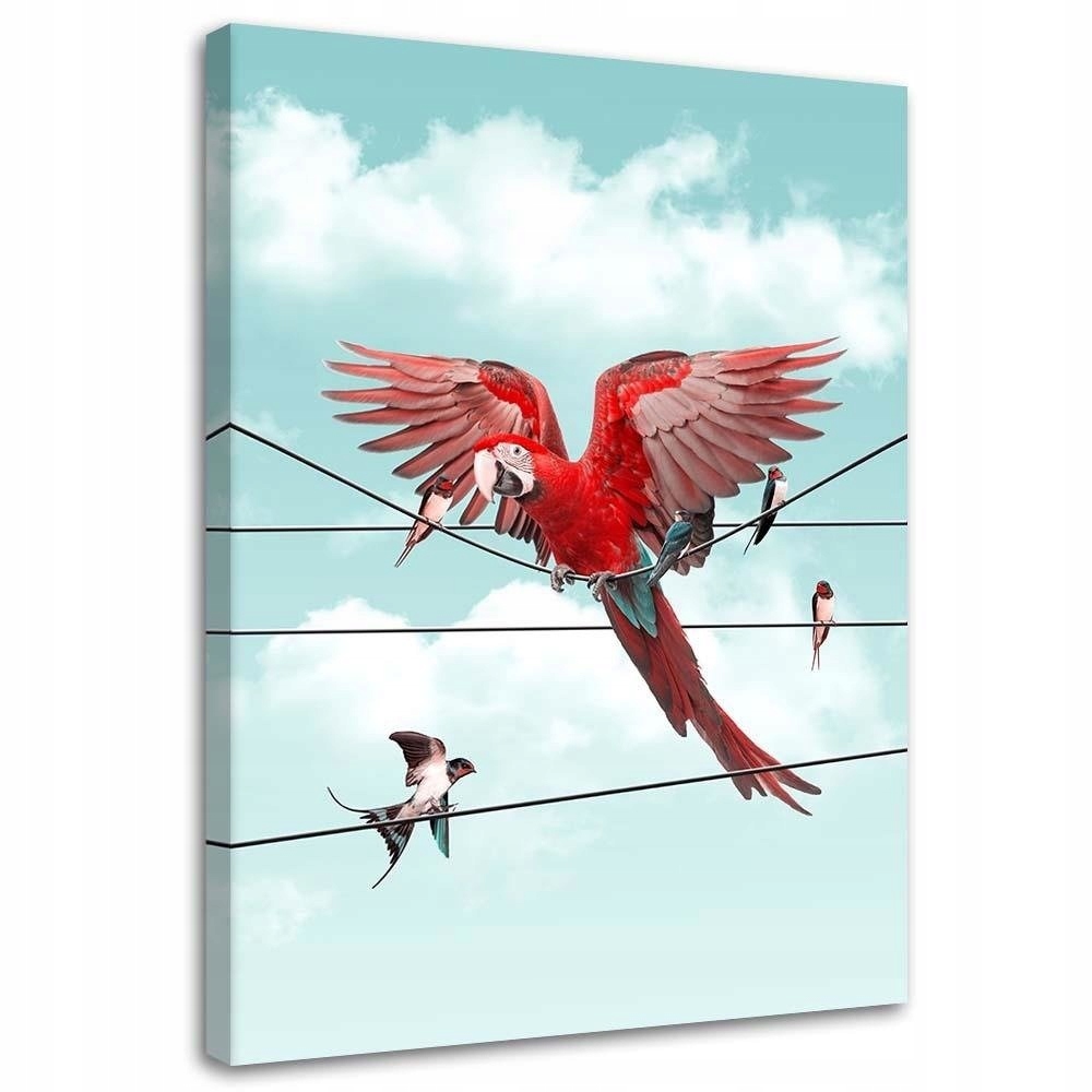 

Nowoczesny Obraz Abstrakcja Ptaki Canvas 50x70