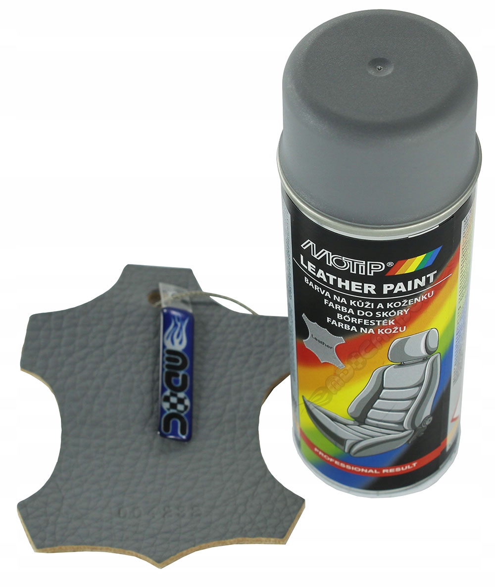 Lakier Farba Do Skóry foteli vinyl Szary Motip 150