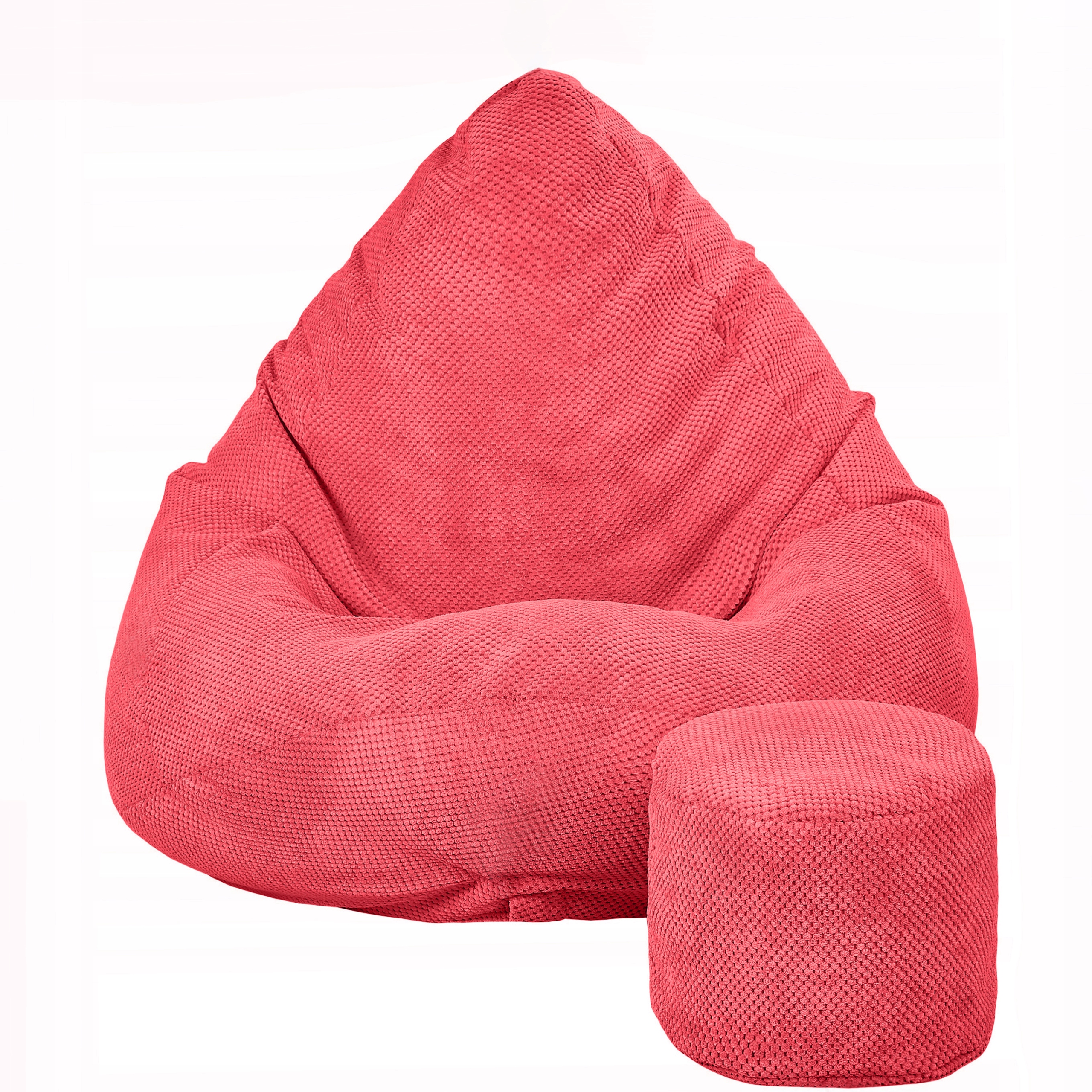 PUFA WOREK SAKO 100x130 WELUR DOT | MEGA FOTEL SIEDZISKO LOFT/SCANDI DESIGN