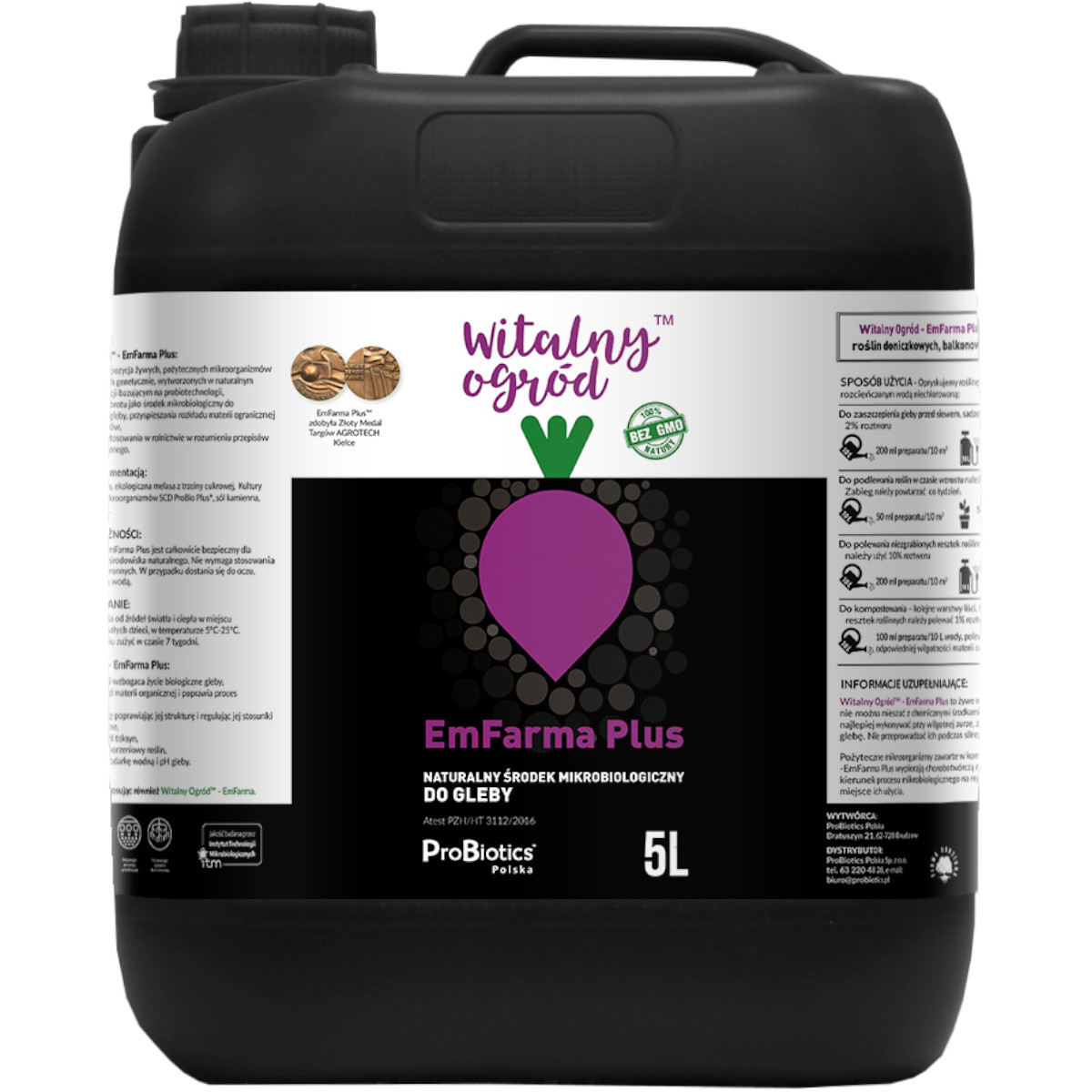 Emfarma Plus Witalny Ogród 5L 100% naturalny Nawóz ProBiotics