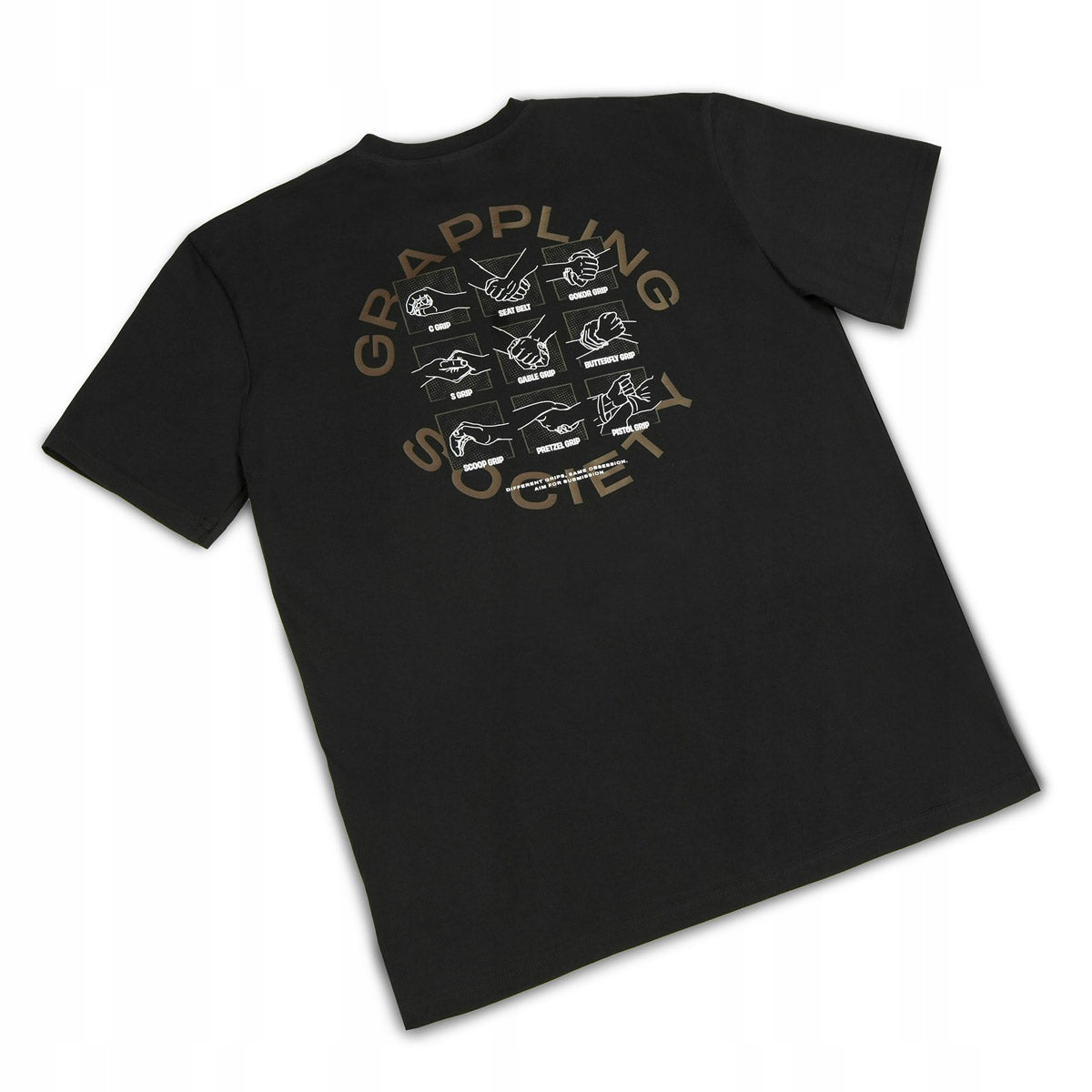 T-shirt Grappling Society Oversize (Czarny) XL Ground Game