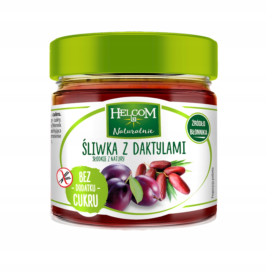 Levně 5x Helcom Ovocná pasta Švestka s datlemi 200 g