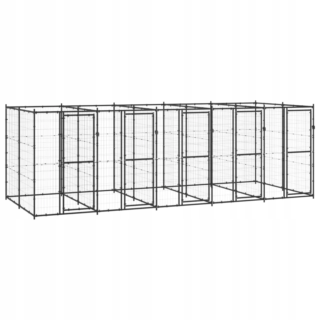 Levně Venkovní psí kotec ocel 12,1 m²