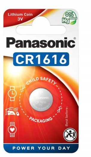 

1x Bateria litowa Panasonic CR1616 1616 3V 1szt