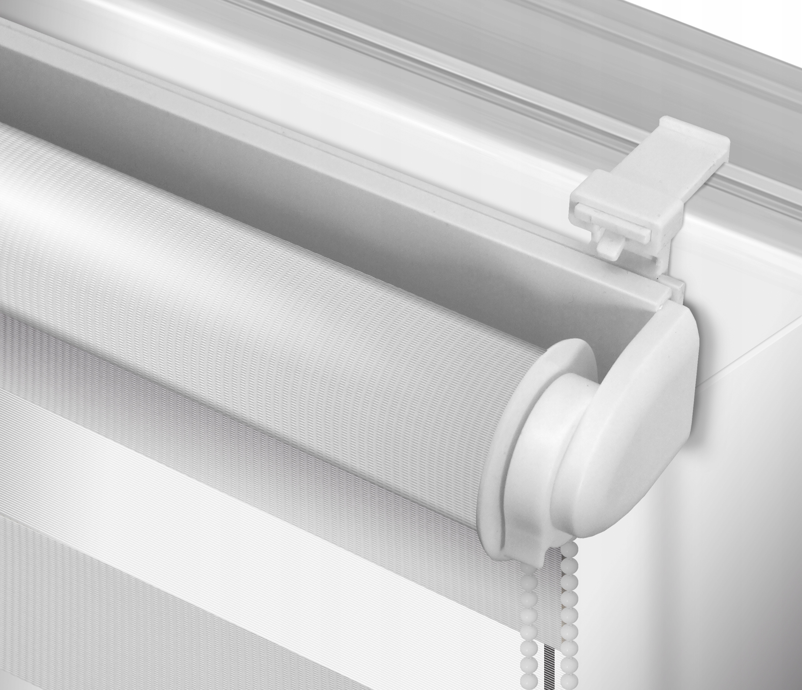 Roleta złożona dzień noc biała 83 x 140 cm Marka SunPro24