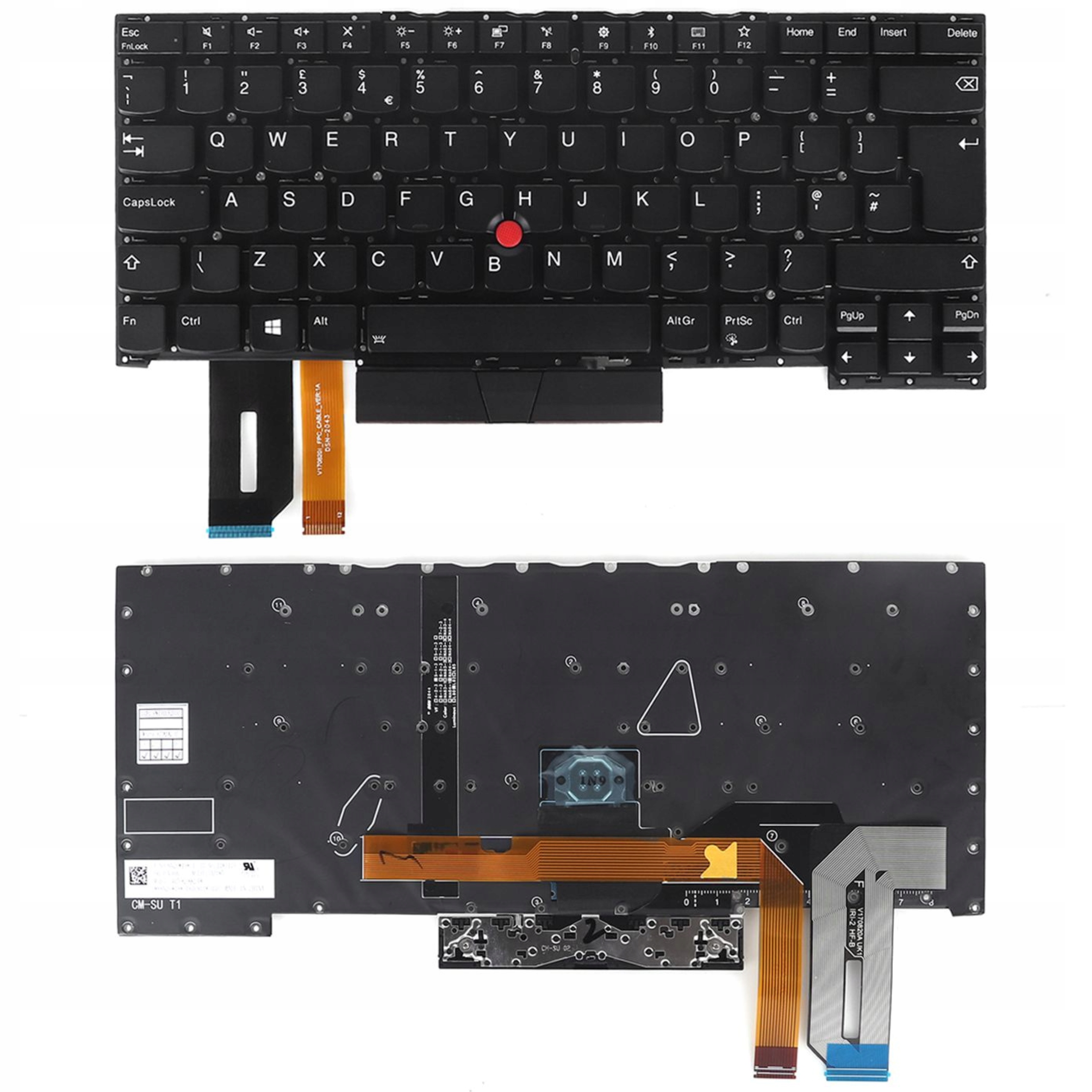 Klávesnice Pro Lenovo Thinkpad T490s T495s 20NY 20QK P1 X1 GEN1 GEN2 Led Uk