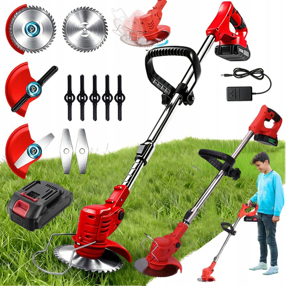 Aku Vyžínač Lehká Křovinořez Na Trávy Elektrická Sekačka 650 W