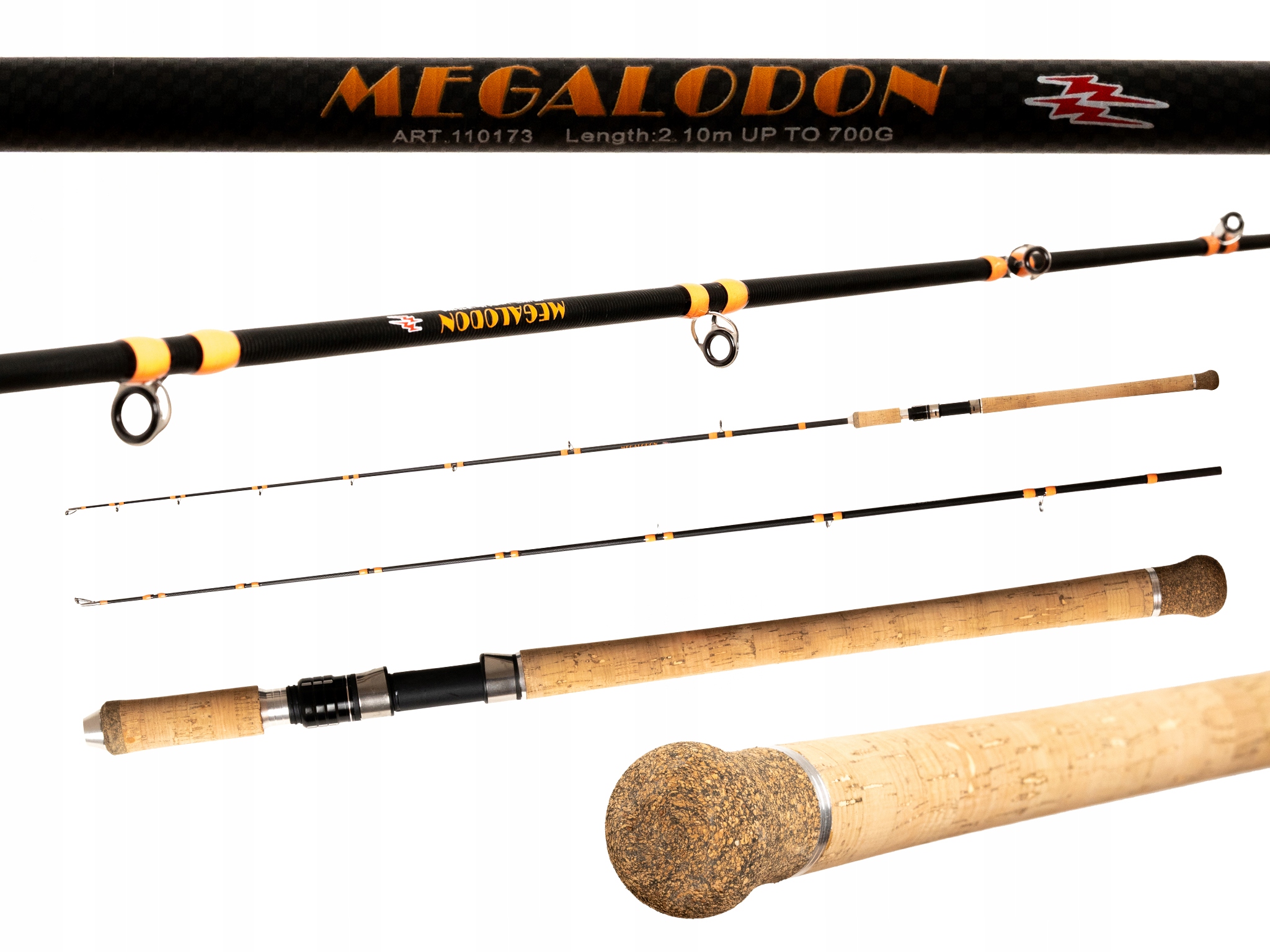 Prut Rumpol Megalodon 210 CM 700 G Silný Na Sumce Tresky