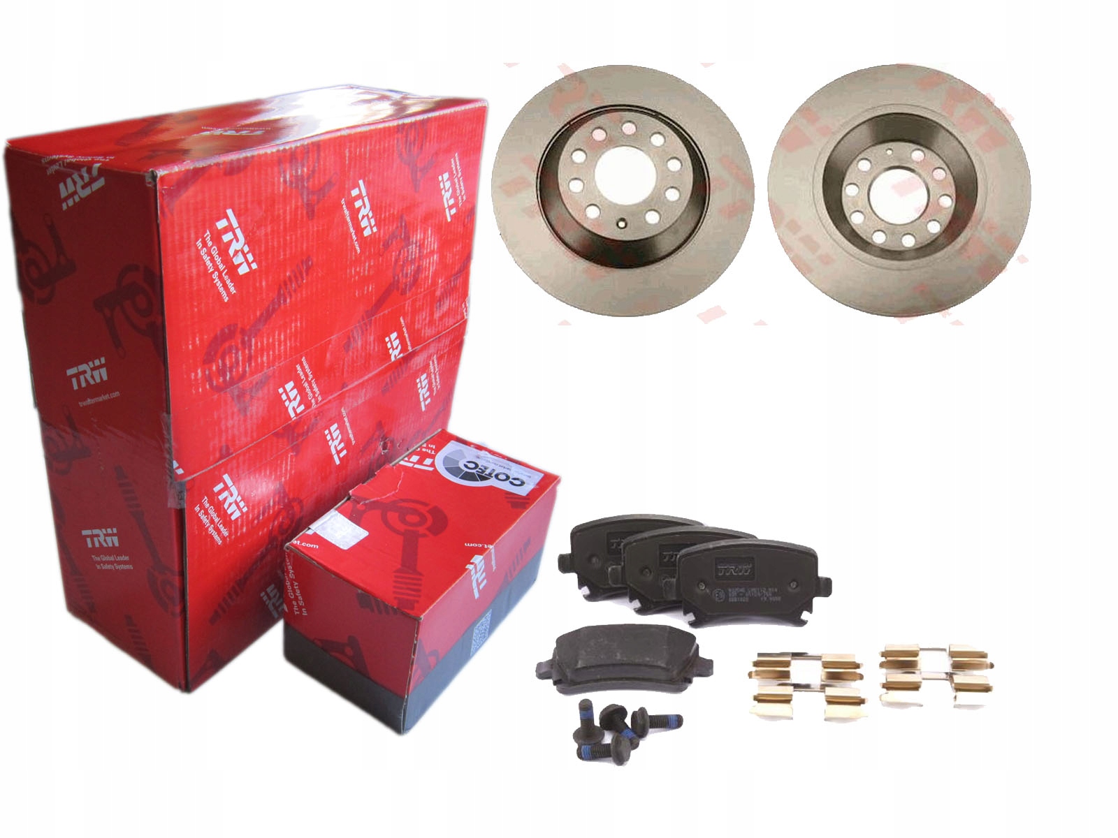 Диски колодки TRW задний AUDI A6 C6 4F2 4F5 04-