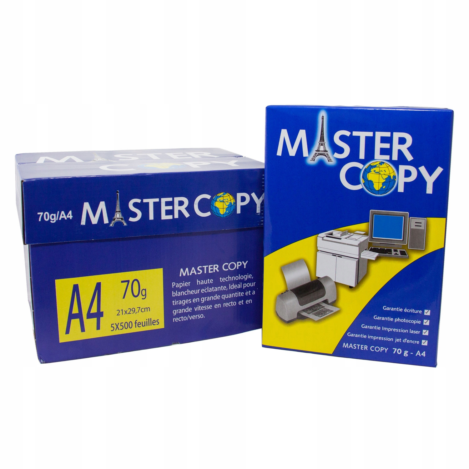 PAPIER KSERO A4 Papier biurowy biały do drukarki 5 ryz EAN (GTIN) 5903900014083