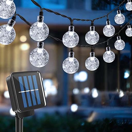 LAMPKI OGRODOWE SOLARNE GIRLANDA 50LED, 9.5m Długość 2200 cm