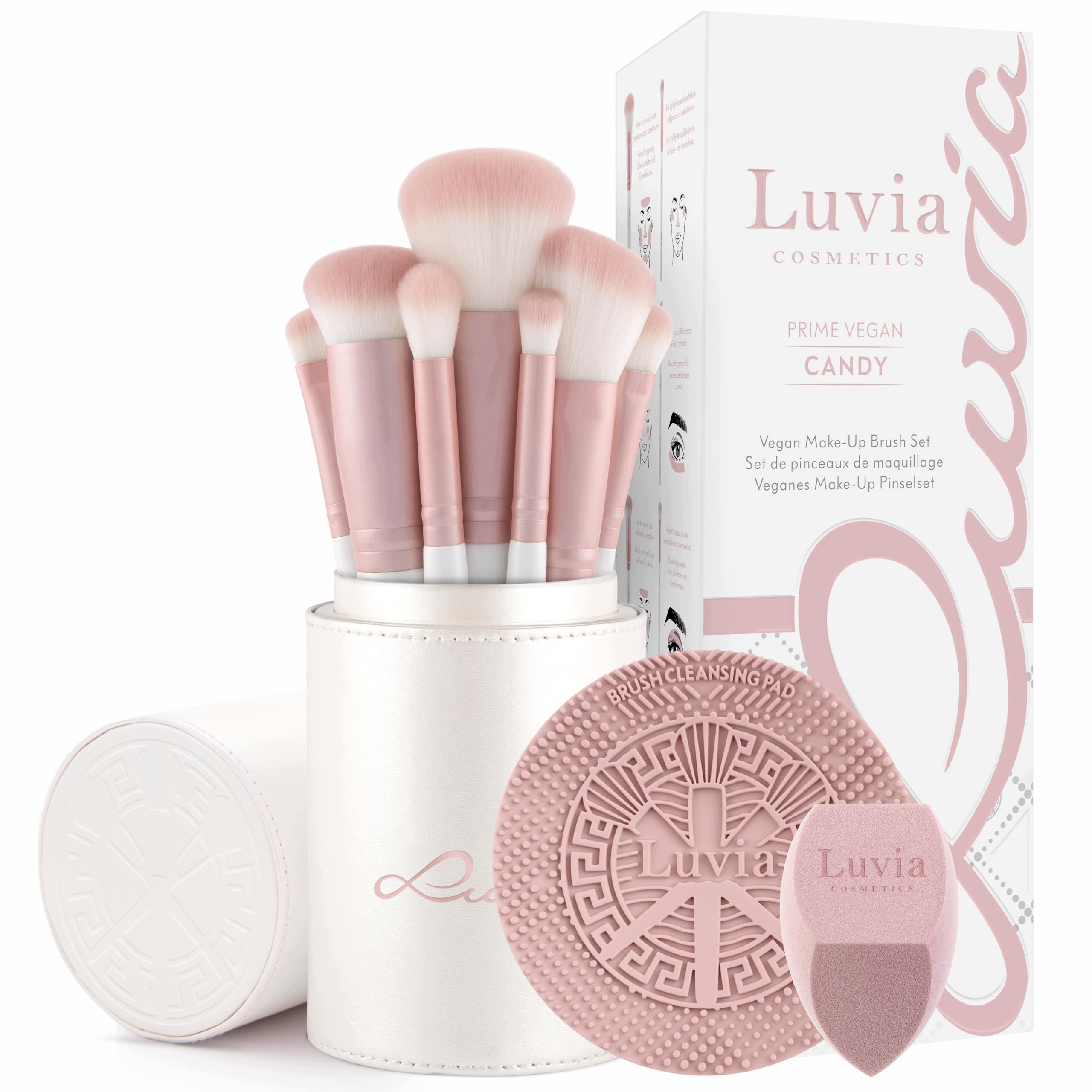 Zestaw Pędzli Do Makijażu Luvia Vegan Pro Candy 7 Pędzli